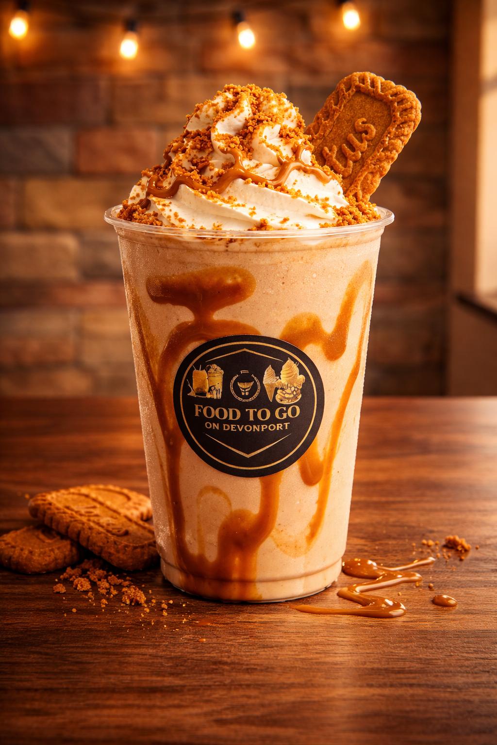 Biscoff shake loaded with Biscoff spread — Food To Go Tauranga